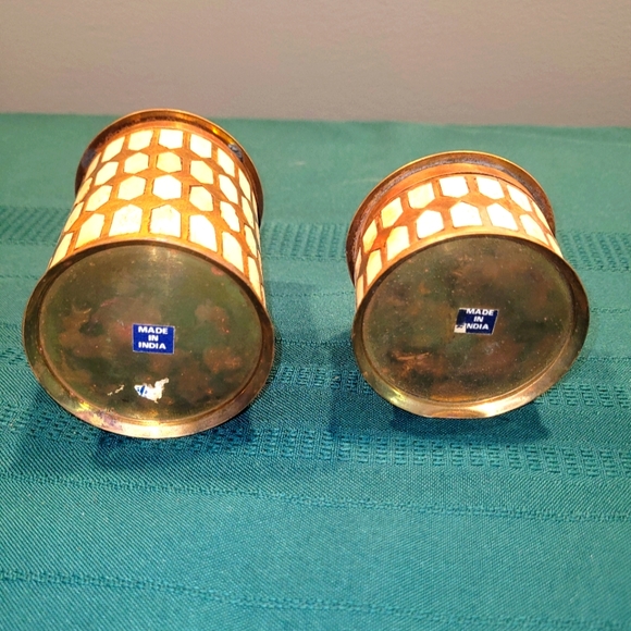 Vintage Brass Vanity Set - Picture 2 of 5